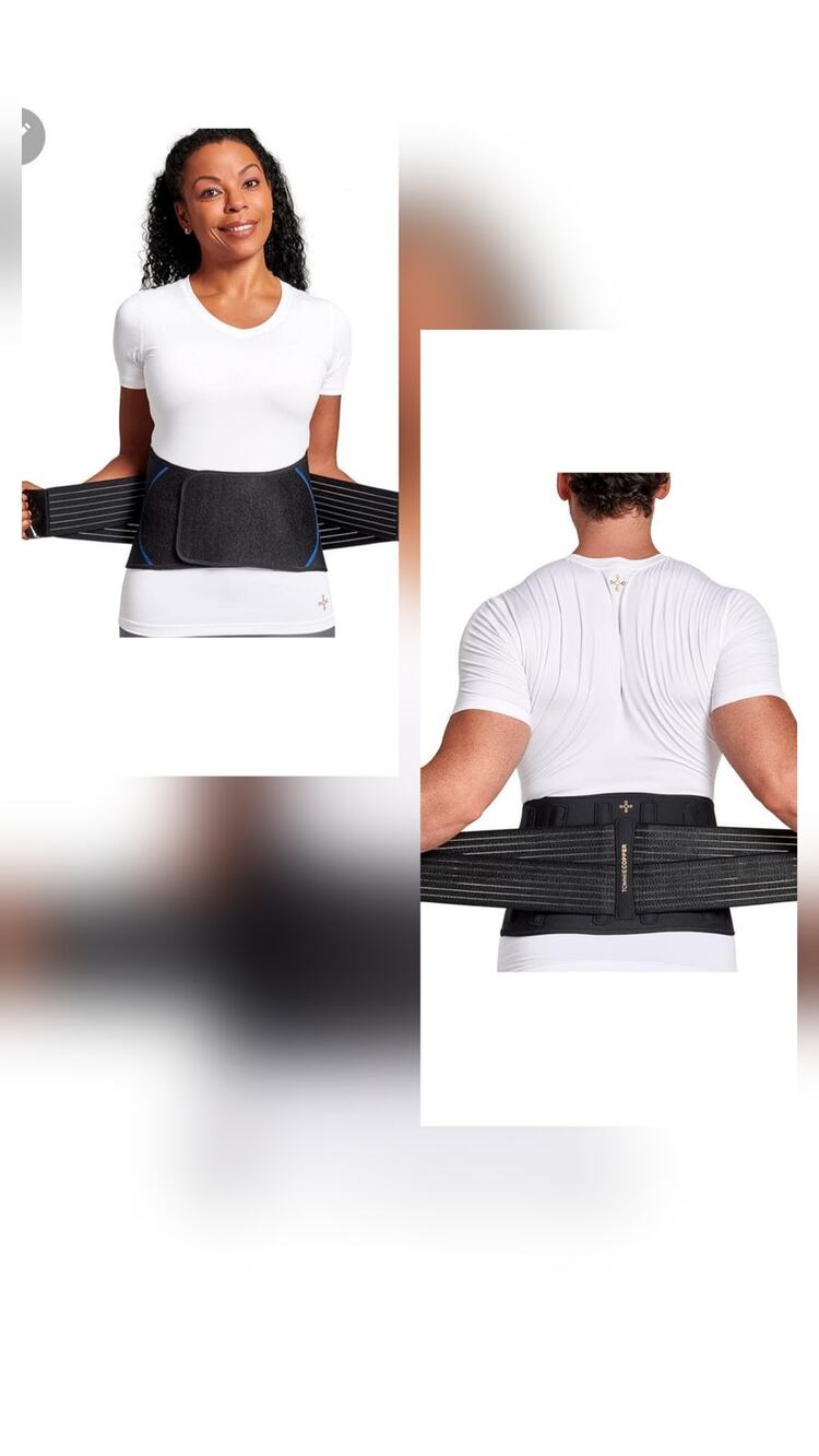 Unisex Tommie Copper Adjustable Back Brace Size 2XL/3XL Black